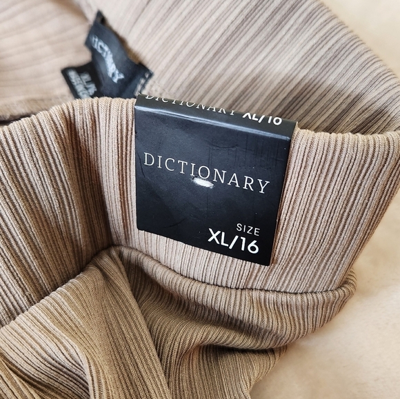 Dictionary Fine Ribbed Wide Leg Trousers with Stretch Size XL/16 - Picture 4 of 11